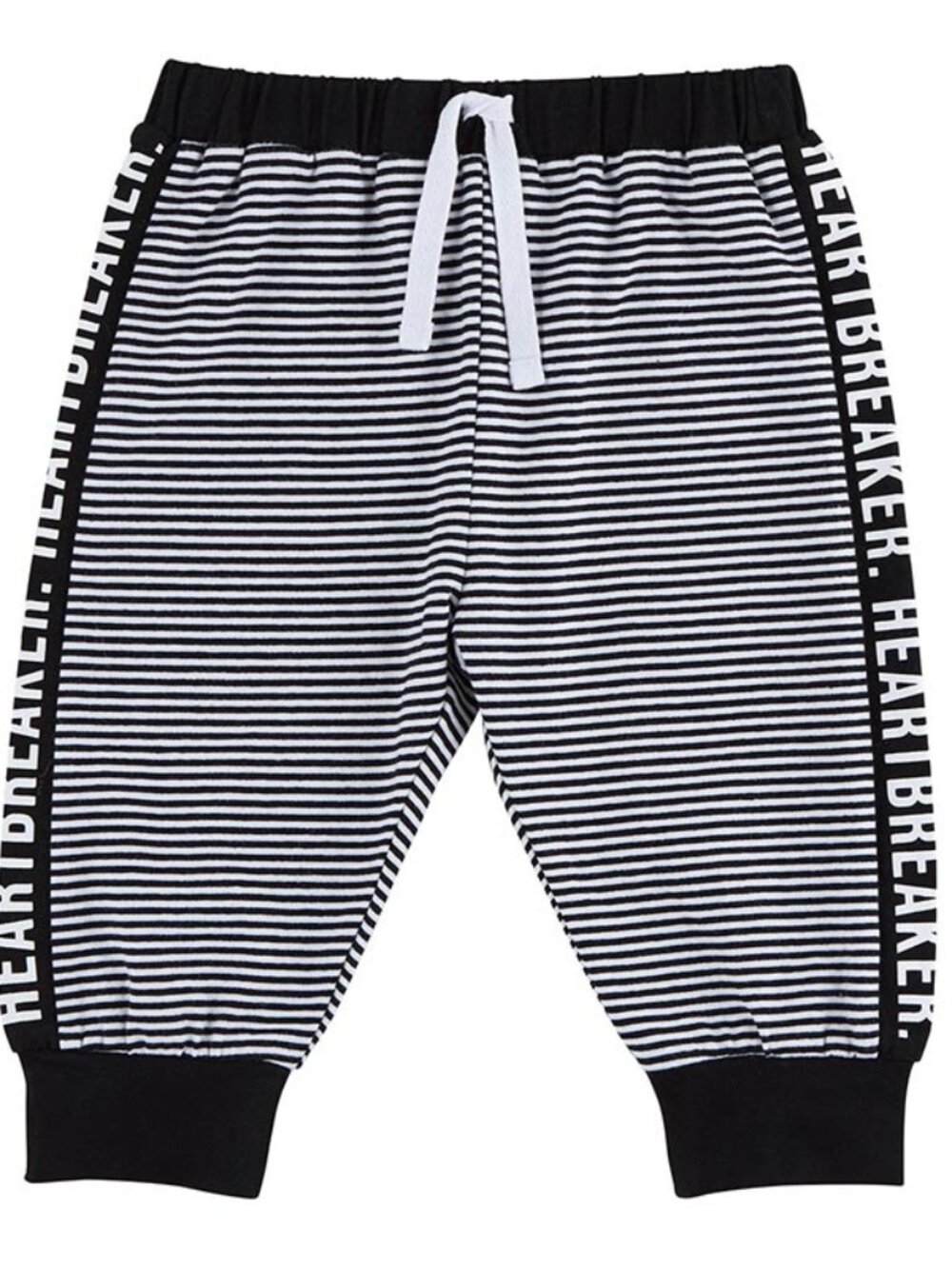Stephan Baby:  Baby Boy Striped Pull On Pants "Heartbreaker Heartbreaker" NEW